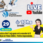 Live do prêmio Prefeito Empreendedor